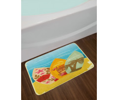 Surfboard Exotic Bath Mat