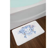 Fox Mask Kitsune Bath Mat