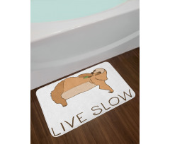 Happy Character Live Slow Bath Mat