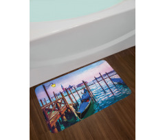 Dreamy View in Evening Bath Mat