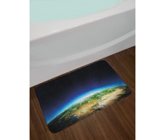 Russia from Space Sky Bath Mat