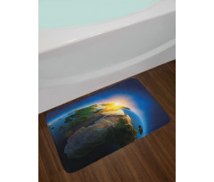 Morning Sunrise Space Bath Mat