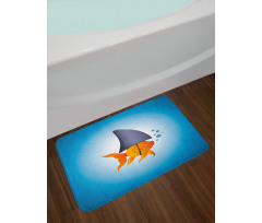 Little Fish Wearing Fin Bath Mat