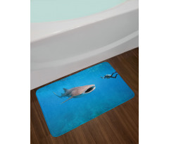 Giant Fish Ocean Diving Bath Mat