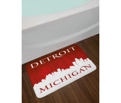 Michigan City Letters Bath Mat