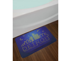 City Sky View Graphic Bath Mat