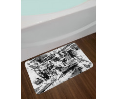 Grunge Artwork Bath Mat