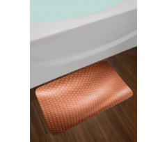 Comb Pattern Waves Bath Mat