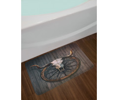 Rustic Skulll Bath Mat