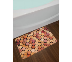 Random Used Wine Corks Bath Mat