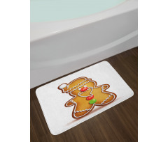 Cartoon Santa Bath Mat