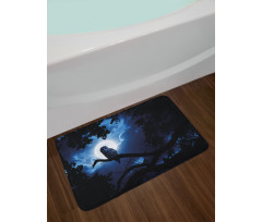 Quite Woodland Full Moon Bath Mat