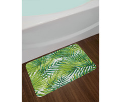 Colorful Illustration Natural Bath Mat