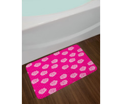 Vintage Roses Love Dot Bath Mat