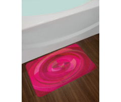 Abstract Swirls Shapes Bath Mat