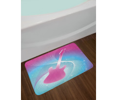 Guitar Music Vibrant Bath Mat