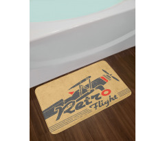 Retro Emblem Bath Mat