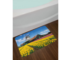 Dutch Tulips Country Bath Mat