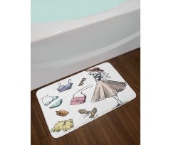 Summer Theme Bath Mat