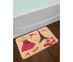 Retro French Bath Mat