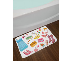 Girlish Items Bath Mat