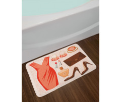 Fashion Dress Bath Mat