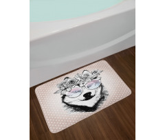 Wreath Sunglasses Bath Mat