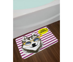 Sketch Stripes Bath Mat