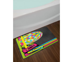 Retro Disco Ball Bath Mat