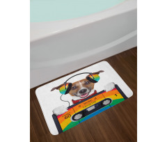 Dog Headphones Bath Mat