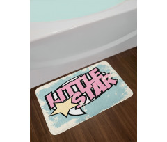 Grunge Retro Star Bath Mat