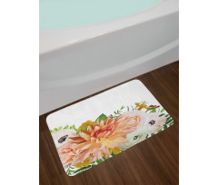 Fresh Leaves Bath Mat