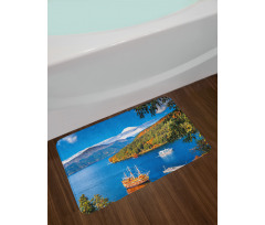 Lake Ashi in Japan Bath Mat