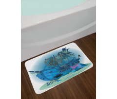 Underwater Antique Bath Mat