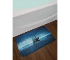 Night Sky Ocean Bath Mat