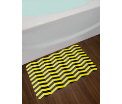 Warning Sign Bath Mat