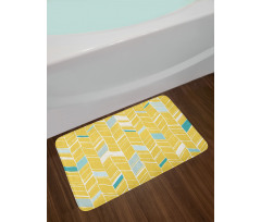 Herringbone Art Bath Mat