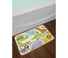 Wild Safari Bath Mat