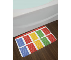 Colorful Classroom Bath Mat