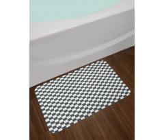 Classical Chessboard Bath Mat