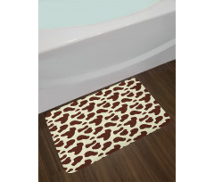 Cattle Skin with Spot Bath Mat