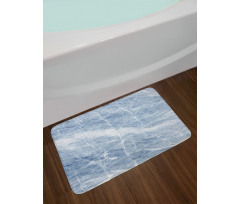 Blue Geography Stone Bath Mat