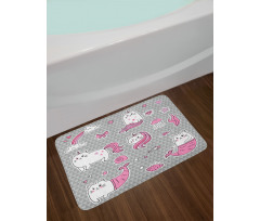 Mermaid Cat Bath Mat