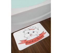 Puppy Hair Buckle Bath Mat