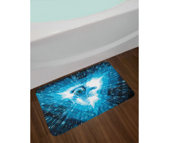 Space Man Diving Bath Mat