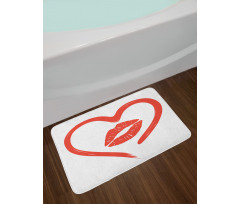 Romance Passion Lipstick Bath Mat