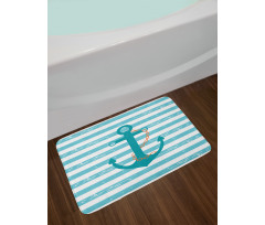 Ship Anchor Marine Life Bath Mat