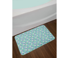 Colorful Water Droplets Bath Mat