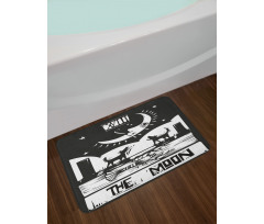 Lobster Wolves Moon Tarot Bath Mat