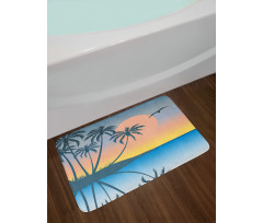 Tropical Island Exotic Bath Mat